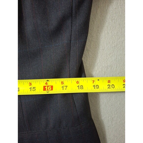 Britches of Georgetowne Blazer Jacket 40R Wool Charcoal Pinstripe Coat - Picture 6 of 13